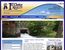 Tablet Screenshot of 1stchoice-realty.com